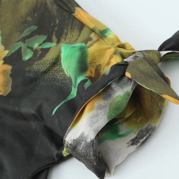 ZARA ZW WOMAN COLLECTION 2pc Co Ord Set Midi skirt & Blouse Size Medium NWT - Picture 15 of 16